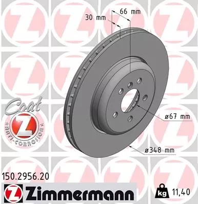 ZIMMERMANN 150295620 Гальмівні диски