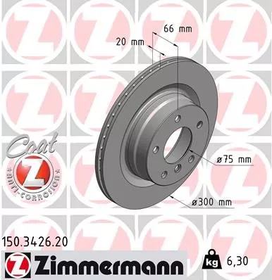 ZIMMERMANN 150.3426.20 Тормозные диски