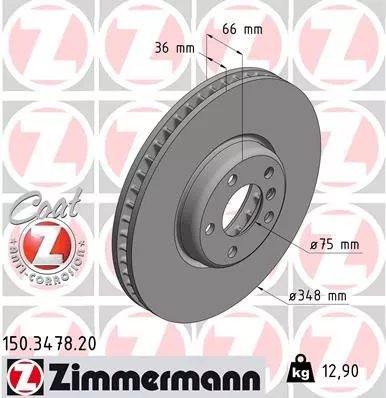 ZIMMERMANN 150347820 Тормозные диски