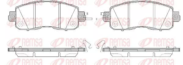 Remsa 1517.04 Гальмівні колодки