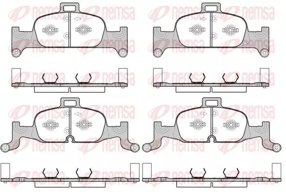 Remsa 1691.00 Гальмівні колодки