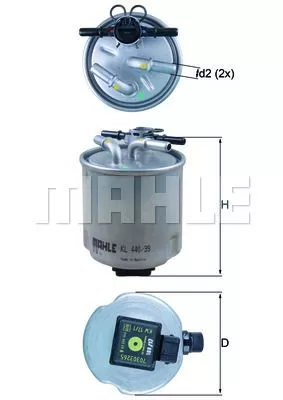 KNECHT KL44039 Паливний фільтр