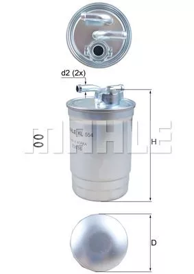 KNECHT KL554D Топливный фильтр