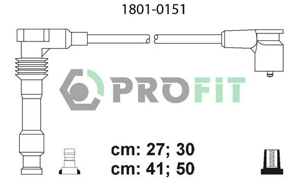 PROFIT 1801-0151 Високовольтні дроти