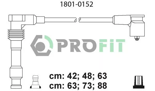 PROFIT 1801-0152 Високовольтні дроти