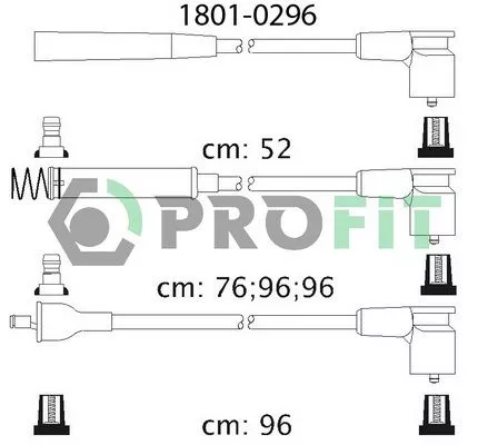 Profit 1801-0296 Високовольтні дроти