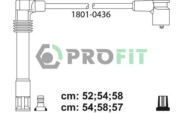 PROFIT 1801-0436 Високовольтні дроти