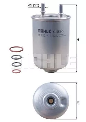 MAHLE ORIGINAL KL485/5D Топливный фильтр