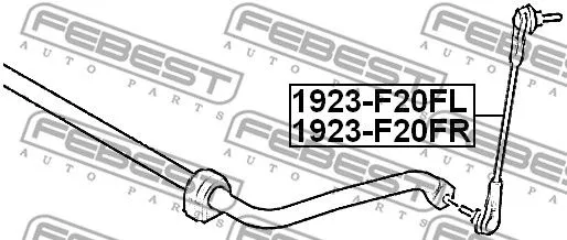 Febest 1923-F20FL Стойка стабилизатора