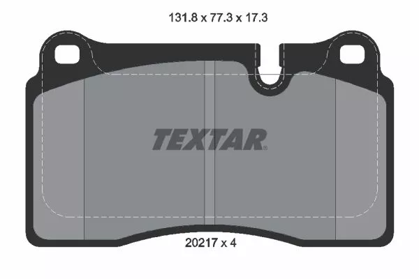 TEXTAR 2021701 Гальмівні колодки