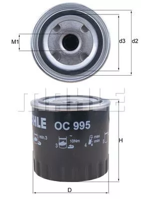 KNECHT OC995 Оливний фільтр