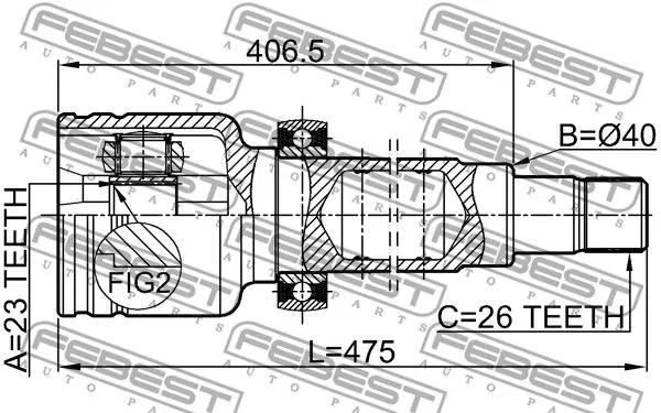 Febest 2111-CB420RH ШРКШ