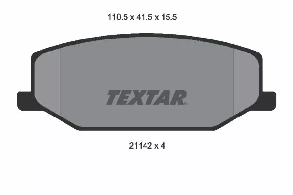 TEXTAR 2114202 Тормозные колодки