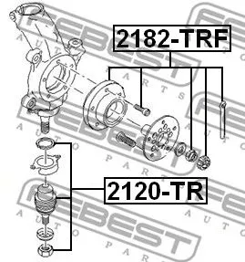Febest 2120-TR Кульова опора