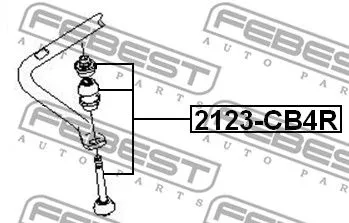 Febest 2123-CB4R Стійка стабілізатора