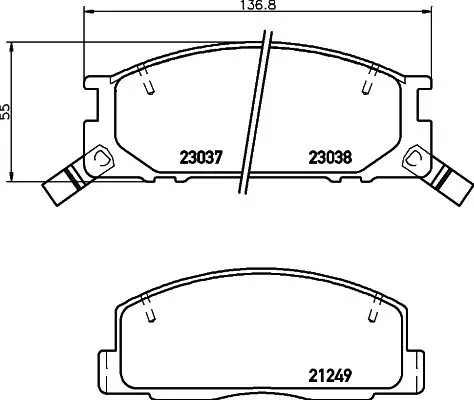 ROADHOUSE 2124901 Тормозные колодки