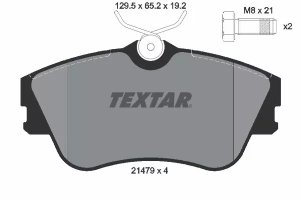 TEXTAR 2147902 Гальмівні колодки