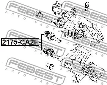 Febest 2175-CA2F Ремкомплект тормозного суппорта