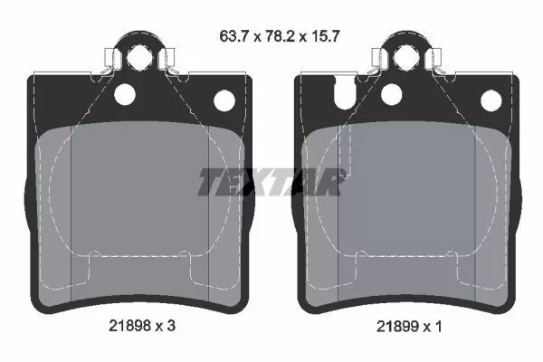 TEXTAR 2189803 Гальмівні колодки