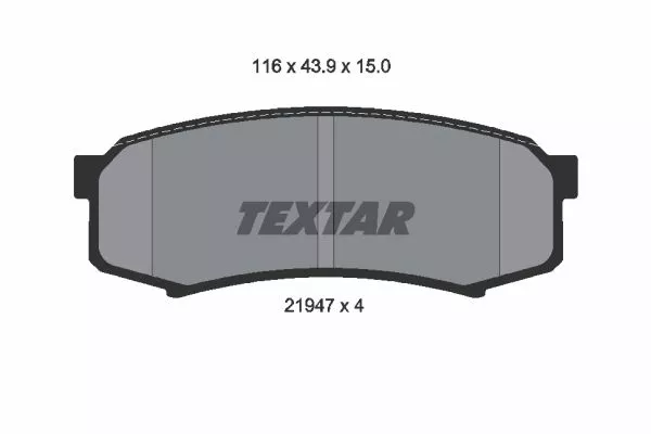 TEXTAR 2194701 Гальмівні колодки