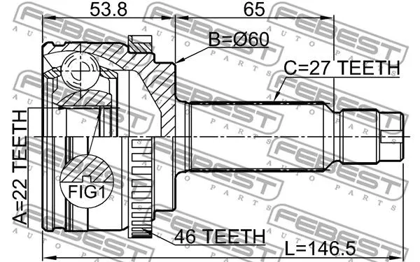 Febest 2210-SOULA46 ШРКШ