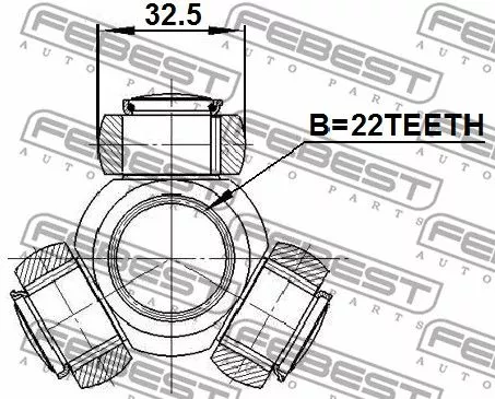 Febest 2216-CER ШРКШ