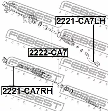 Febest 2222-CA7 Рульова тяга
