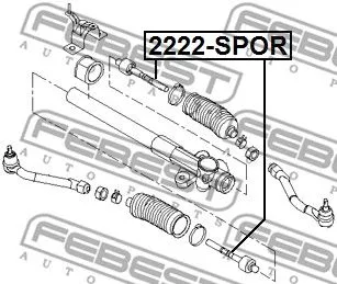 Febest 2222-SPOR Рульова тяга