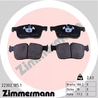 ZIMMERMANN 22302.185.1 Тормозные колодки