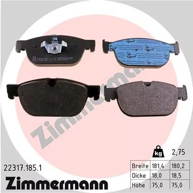 ZIMMERMANN 22317.185.1 Тормозные колодки