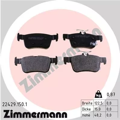 ZIMMERMANN 224291501 Тормозные колодки