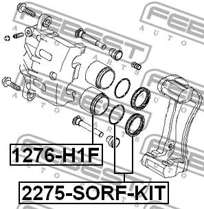 Febest 2275-SORF-KIT Ремкомплект тормозного суппорта