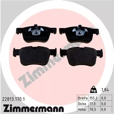 ZIMMERMANN 22813.170.1 Тормозные колодки