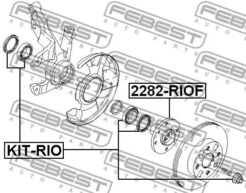 Febest 2282-RIOF Ступица
