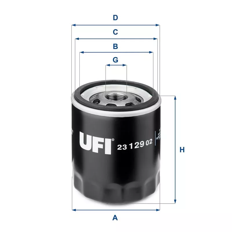 UFI 23.129.02 Масляный фильтр