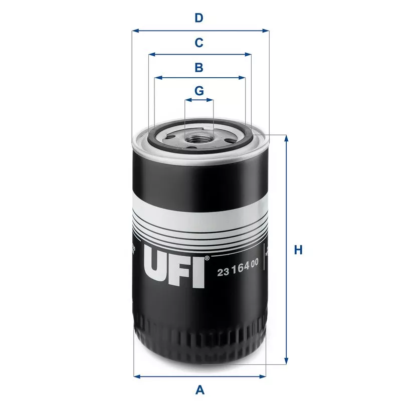 UFI 23.164.00 Оливний фільтр