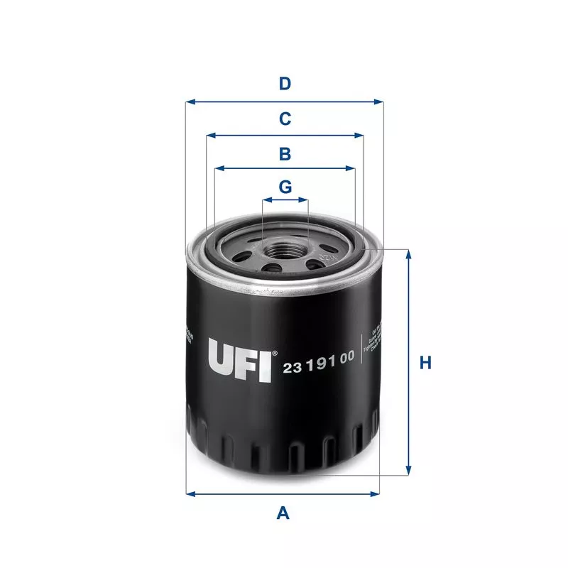 UFI 23.191.00 Масляный фильтр