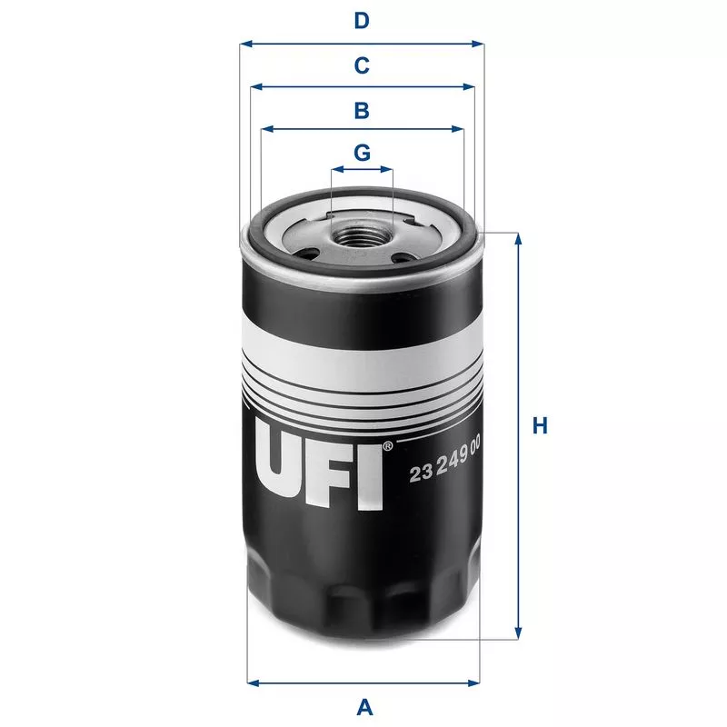 UFI 23.249.00 Оливний фільтр