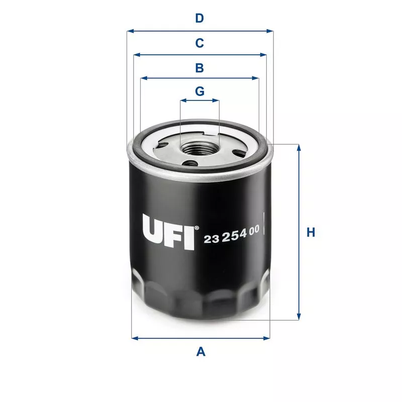 UFI 23.254.00 Масляный фильтр