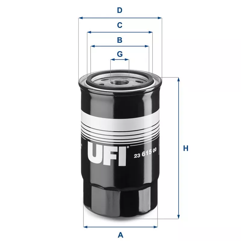 UFI 23.615.00 Масляный фильтр