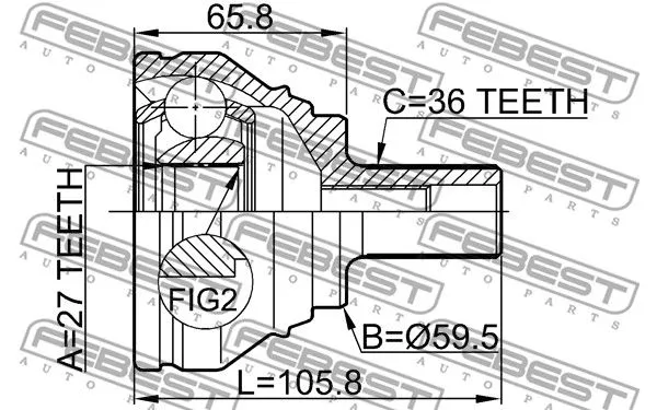 Febest 2310-031 ШРКШ