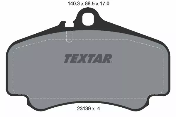 TEXTAR 2313901 Тормозные колодки