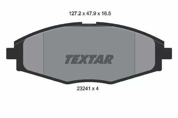 TEXTAR 2324102 Тормозные колодки