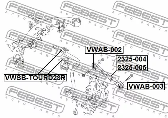 Febest 2325-005 Рычаг подвески