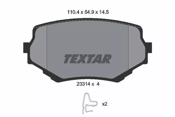 TEXTAR 2331401 Тормозные колодки