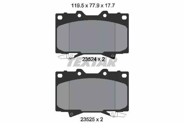 TEXTAR 2352402 Гальмівні колодки