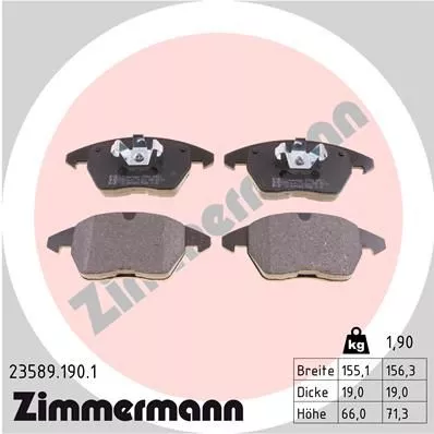 ZIMMERMANN 235891901 Тормозные колодки