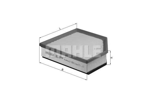 KNECHT LX1593/2 Воздушный фильтр