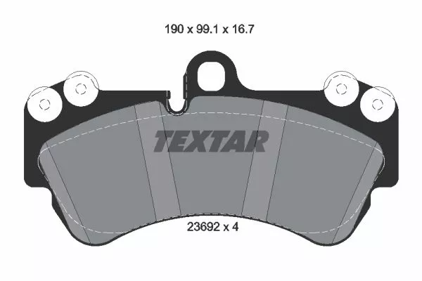 TEXTAR 2369202 Гальмівні колодки