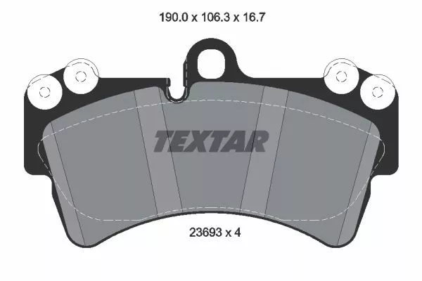 TEXTAR 2369302 Тормозные колодки